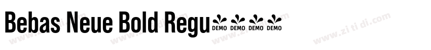 Bebas Neue Bold Regu字体转换
